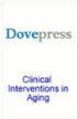 Clinical Interventions in Aging