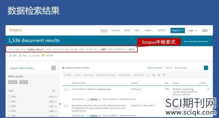scopus数据库情况介绍